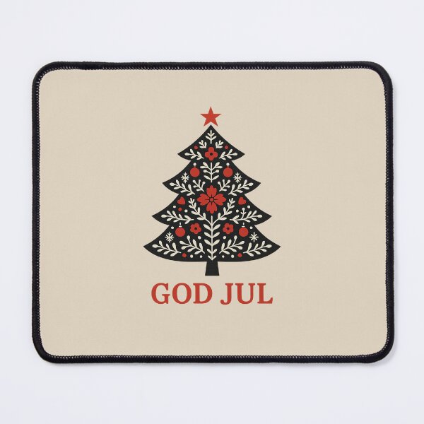 Item preview, Scandinavian Folk Art Christmas Tree – God Jul Nordic Holiday Design designed and sold by Planthem.