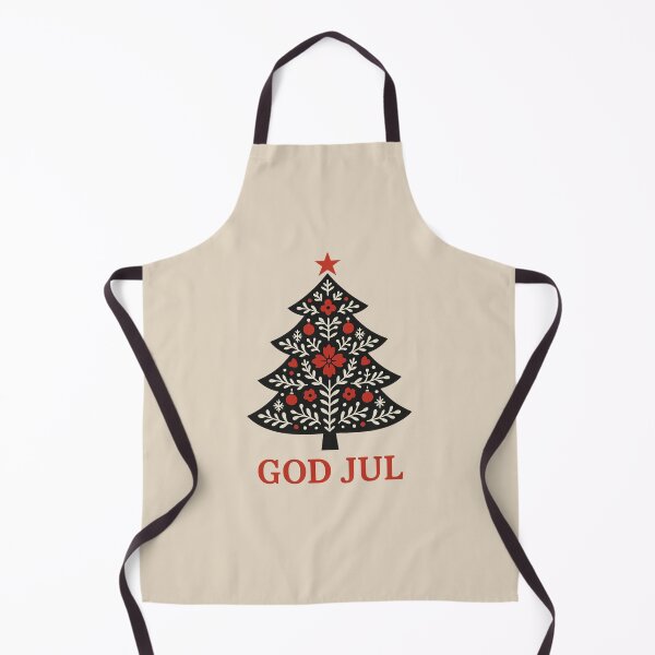 Item preview, Scandinavian Folk Art Christmas Tree – God Jul Nordic Holiday Design designed and sold by Planthem.