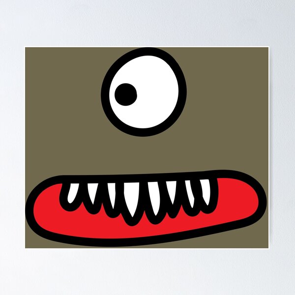 Item preview, Monster Face - One-Eyed Walt designed and sold by helengarvey.