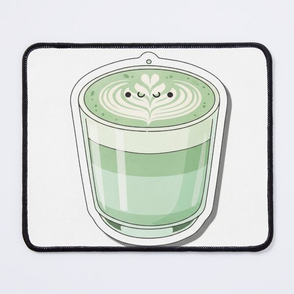 Item preview, Cute Matcha Latte – Kawaii Green Tea Illustration designed and sold by zenaikido.