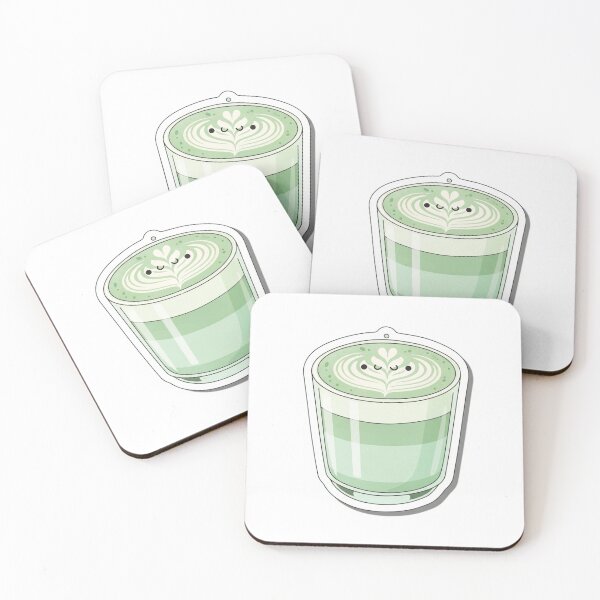 Item preview, Lindo Matcha Latte: Ilustración Kawaii de Té Verde designed and sold by zenaikido.