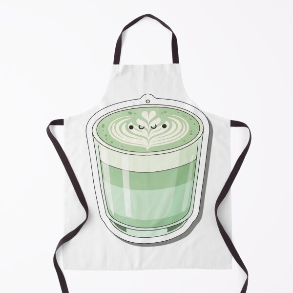 Item preview, Lindo Matcha Latte: Ilustración Kawaii de Té Verde designed and sold by zenaikido.