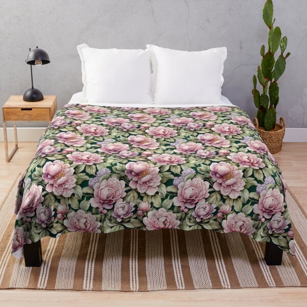 Item preview, Elegant Watercolor Floral Pattern - Peonies designed and sold by Victoria Riabov.