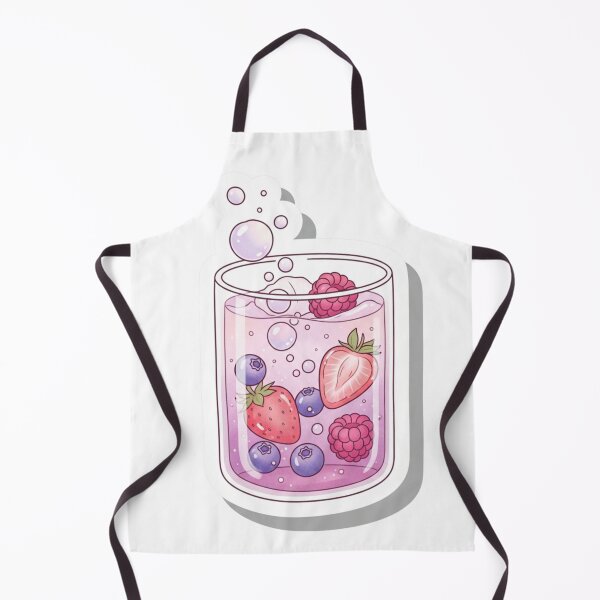 Item preview, Fizzy Berry Drink – Cute Sparkling Mixed Berries Illustration designed and sold by zenaikido.