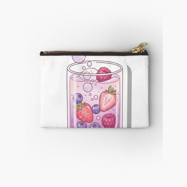 Item preview, Fizzy Berry Drink – Cute Sparkling Mixed Berries Illustration designed and sold by zenaikido.
