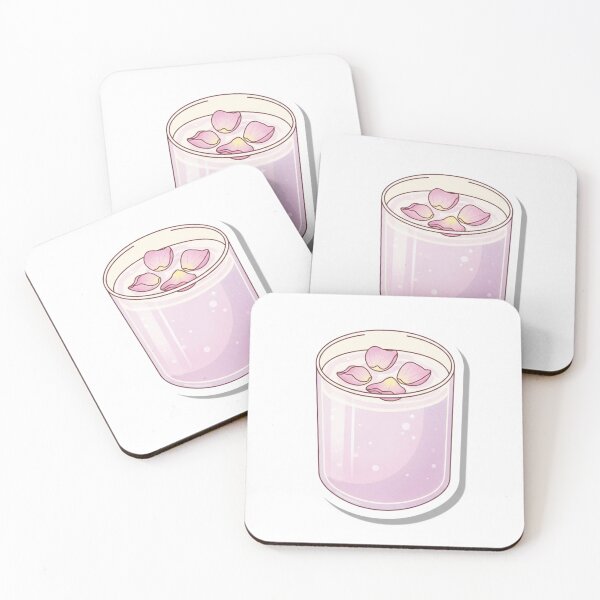 Item preview, Rose Drink – Soft Pink Floral Aesthetic Illustration designed and sold by zenaikido.