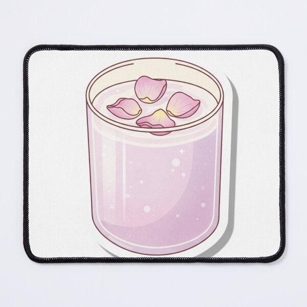 Item preview, Rose Drink – Soft Pink Floral Aesthetic Illustration designed and sold by zenaikido.