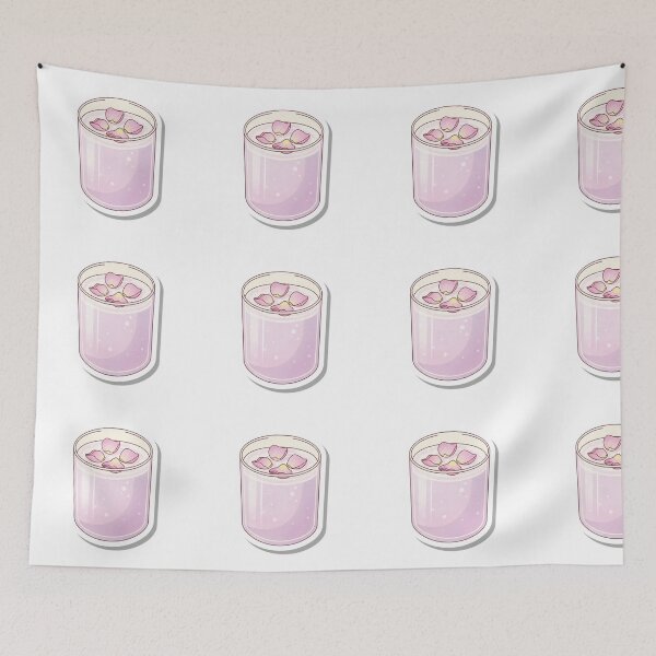 Item preview, Rose Drink – Soft Pink Floral Aesthetic Illustration designed and sold by zenaikido.
