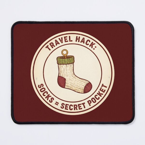 Item preview, Travel Hack Socks Secret Pocket designed and sold by Dakson Design - Fantasy Art.