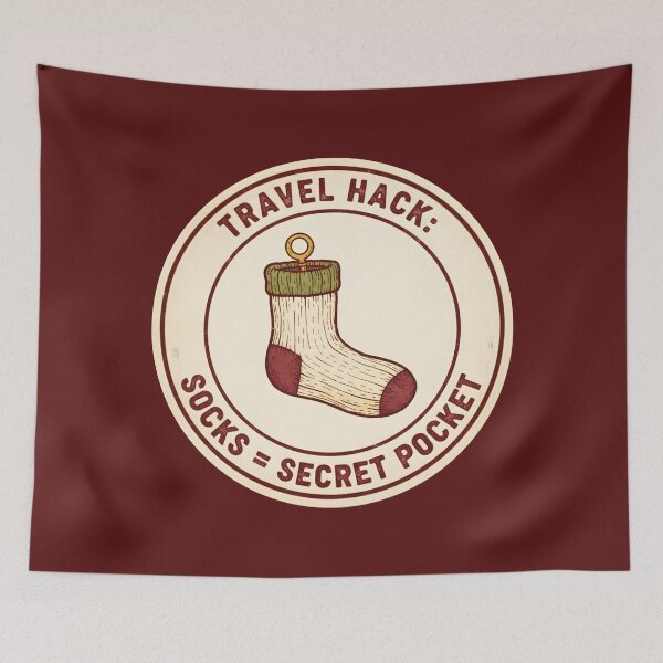 Item preview, Travel Hack Socks Secret Pocket designed and sold by Dakson Design - Fantasy Art.