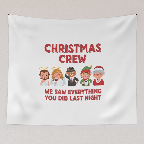 Item preview, Christmas Humor Crew – We Saw Everything You Did Last Night, Bruh designed and sold by MegzDesign.