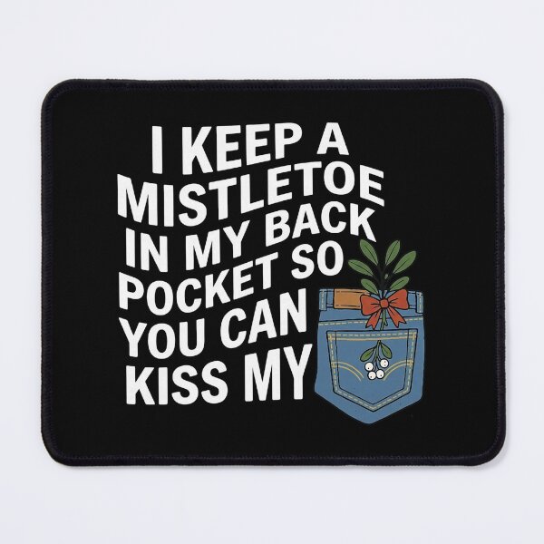 Item preview, Christmas Mistletoe Pocket Kiss Me Holiday Message designed and sold by judycuevas1.