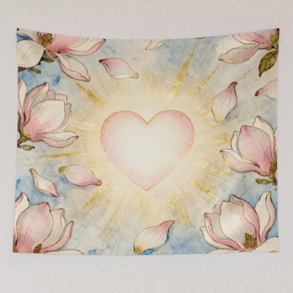 Item preview, Magnolia Heart – Blossoms of Love, Light, and Awakening designed and sold by SoniaSarkali.