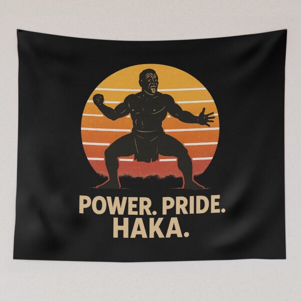 Item preview, Power Pride Haka - Vintage Sunset Warrior designed and sold by SidTastic .