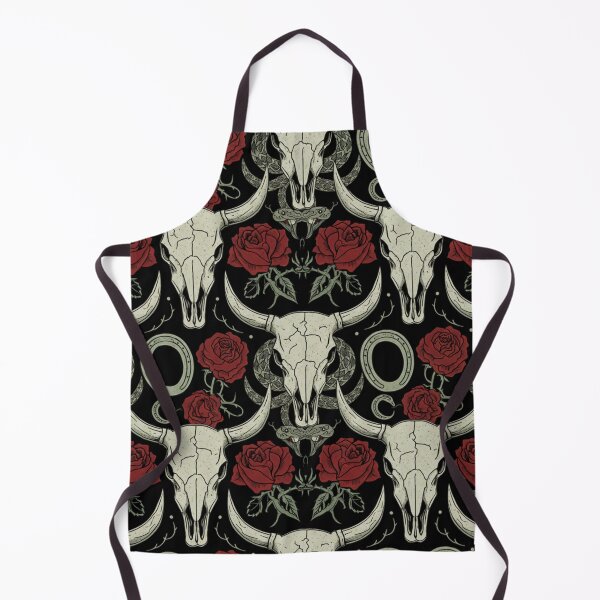 Item preview, Gothic Western Cow Skull And Snake Pattern designed and sold by DreamLeafCo.