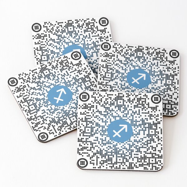 Item preview, Sagittarius Horoscope QR Code – Auto-Updating Daily Astrology Scan Sticker designed and sold by Chroma Artis.