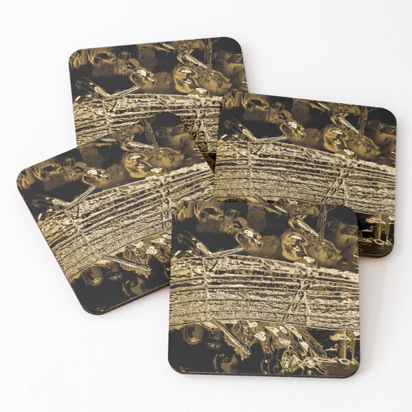 Item preview, Golden Musical Background designed and sold by mavicfe.