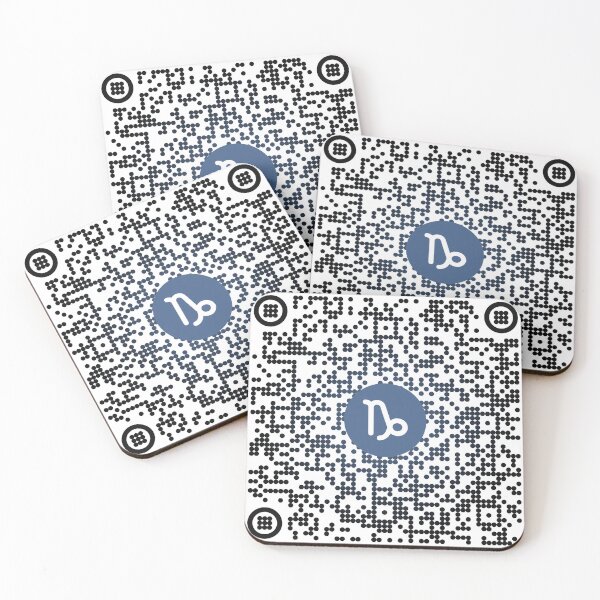 Item preview, Capricorn Auto-Updating Horoscope QR Code | Minimalist Zodiac Scan Sticker designed and sold by Chroma Artis.
