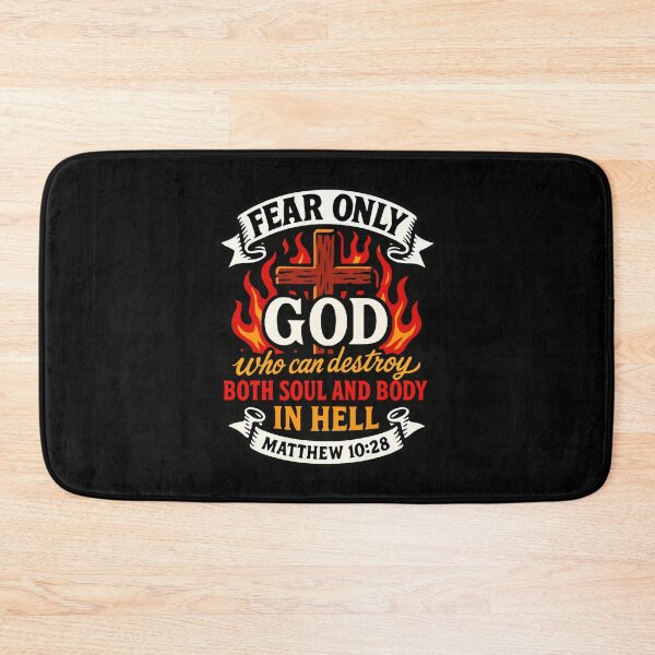 Item preview, Matthew 10:28 Fear Only God Who Can Destroy Both Soul And Body In Hell designed and sold by plushism.