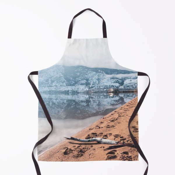 Item preview, Snow-covered mountains reflecting in Skaha Lake in December designed and sold by Amy Mitchell.