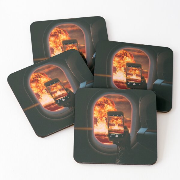 Item preview, Apocalyptic Explosion Seen from a Porthole – Cinematic Digital Art designed and sold by dreambymilo.