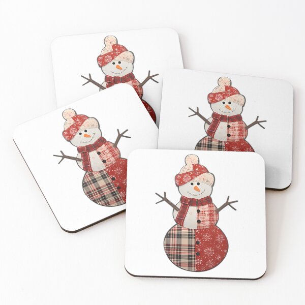 Item preview, Faux Yarn Patchwork Snowman Christmas Yarn Embroidery designed and sold by Thread&Fable.