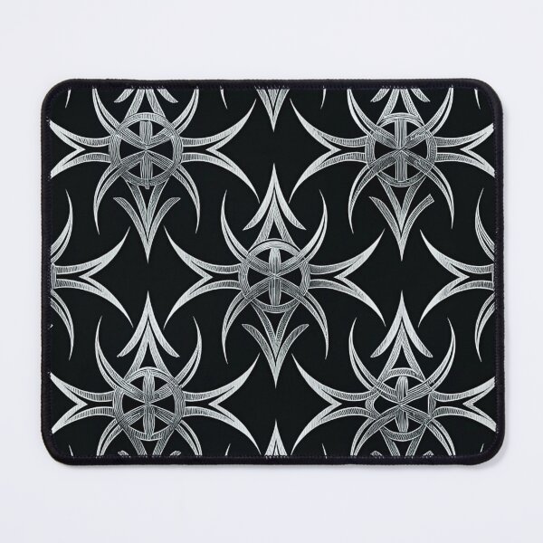 Artikelvorschau, Cyber Sigilism Chrome Neo Tribal Pattern entworfen und verkauft von DreamLeafCo.