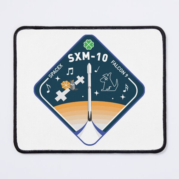 Item preview, SXM-10, SiriusXM, SpaceX, Falcon 9, Satellite, Mission Patch designed and sold by CharlieDesings.