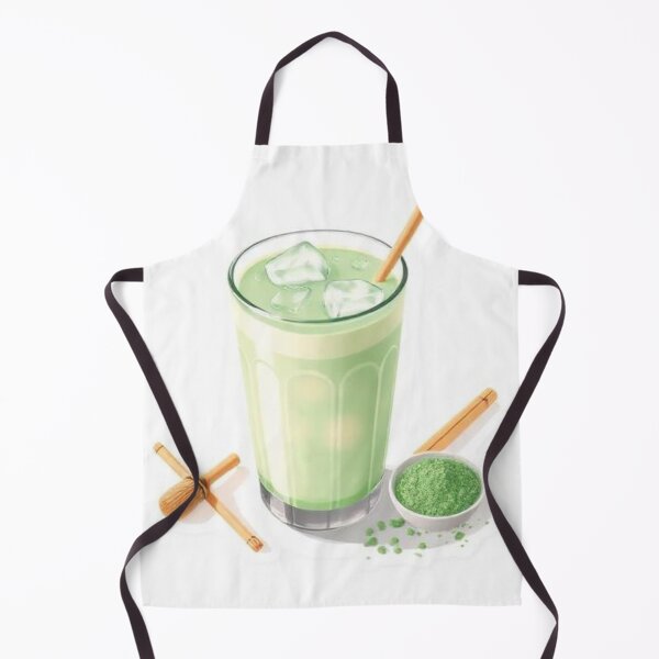 Item preview, Iced Matcha Latte – Fresh Green Tea Drink Illustration designed and sold by zenaikido.