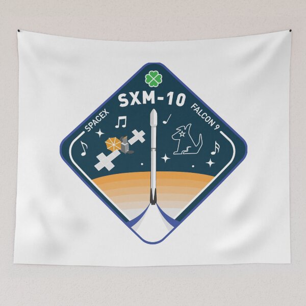 Item preview, SXM-10, SiriusXM, SpaceX, Falcon 9, Satellite, Mission Patch designed and sold by CharlieDesings.