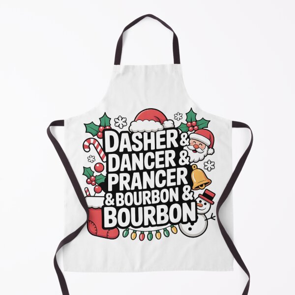 Item preview, Dasher Dancer Prancer Bourbon Funny Christmas Santa Reindeer designed and sold by faridman.