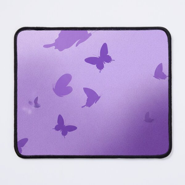 Item preview, Purple Butterfly Silhouette Pattern on Soft Gradient Background designed and sold by EtherealFlutter.