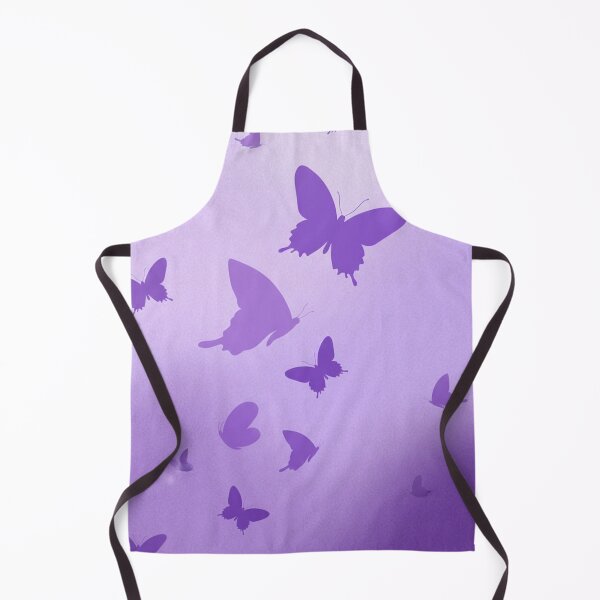 Item preview, Purple Butterfly Silhouette Pattern on Soft Gradient Background designed and sold by EtherealFlutter.