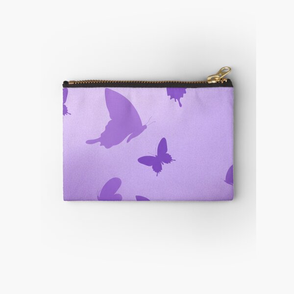 Item preview, Patrón de silueta de mariposa morada sobre fondo degradado suave designed and sold by EtherealFlutter.