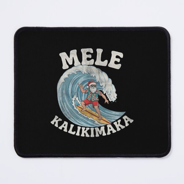 Item preview, Mele Kalikimaka Surfing Santa Tropical Holiday designed and sold by barrycantre11.