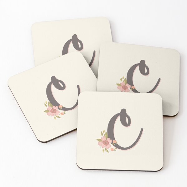 Item preview, Sweet Floral Initial C designed and sold by Willow & Grace Designs.
