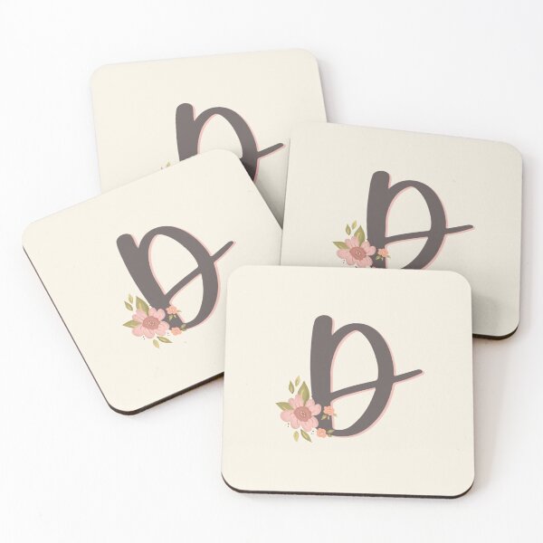 Item preview, Sweet Floral Initial D designed and sold by Willow & Grace Designs.