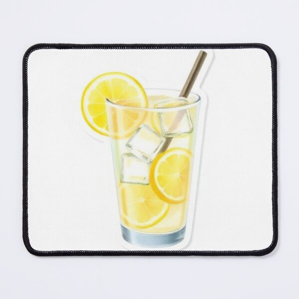 Item preview, Iced Lemon Water – Fresh Citrus Drink Illustration designed and sold by zenaikido.