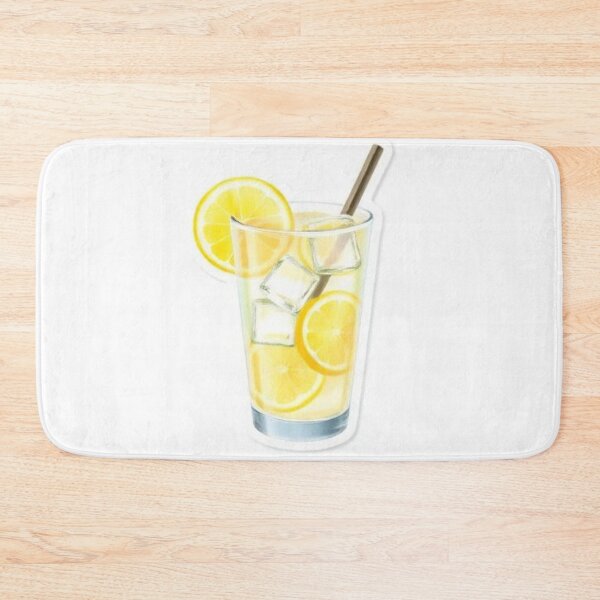 Item preview, Iced Lemon Water – Fresh Citrus Drink Illustration designed and sold by zenaikido.