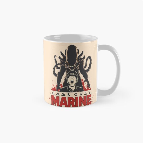 Item preview, Game Over Marine Retro Ciencia Ficción Alienígena Horror designed and sold by ruidaniel.