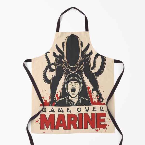 Item preview, Game Over Marine Retro Sci-Fi Alien Horror designed and sold by ruidaniel.
