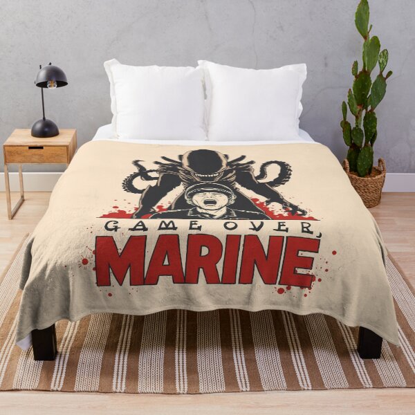 Item preview, Game Over Marine Retro Sci-Fi Alien Horror designed and sold by ruidaniel.