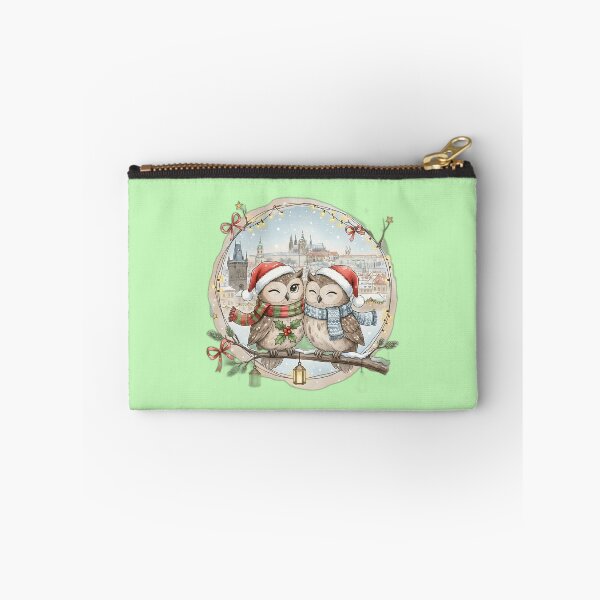 Item preview, Two Christmas Owls Prague Charles Bridge designed and sold by FixwellStudio.
