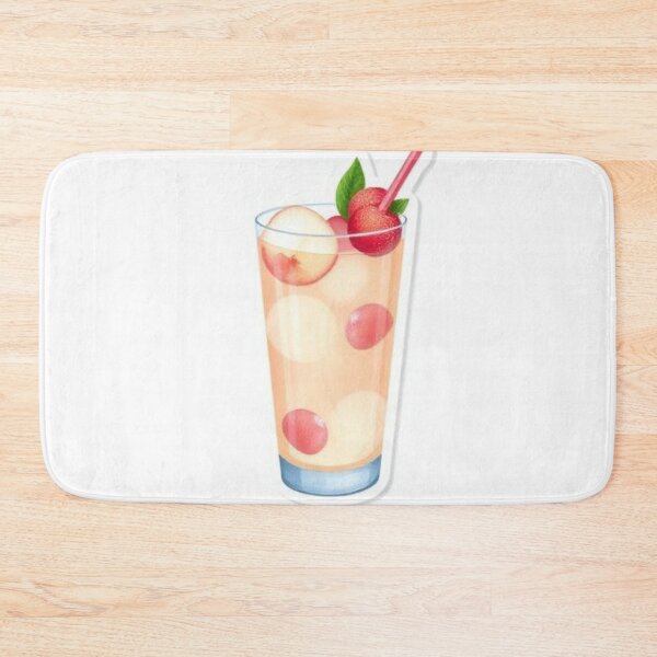 Item preview, Lychee Iced Drink – Fresh Sweet Pink Beverage Illustration designed and sold by zenaikido.