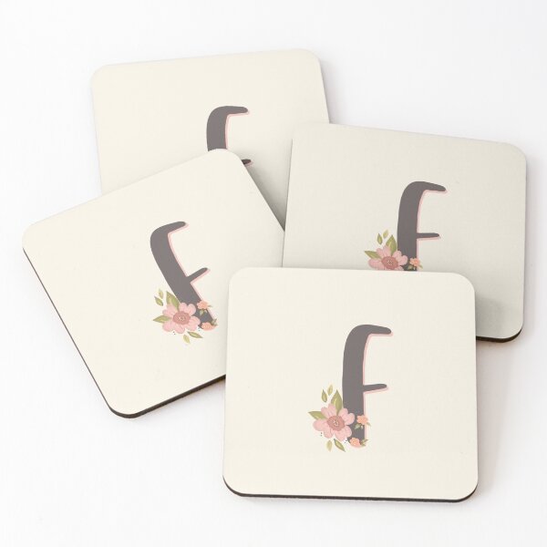 Item preview, Sweet Floral Initial F designed and sold by Willow & Grace Designs.