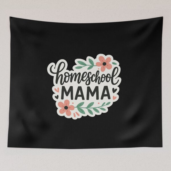 Item preview, Homeschool Mama Floral Lettering designed and sold by SassyArtistry.