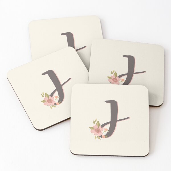 Item preview, Sweet Floral Initial J designed and sold by Willow & Grace Designs.