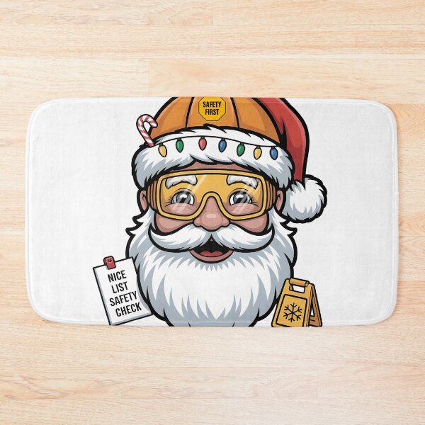 Item preview, Holiday Safety Santa Head Illustration designed and sold by PeteLawliiet.