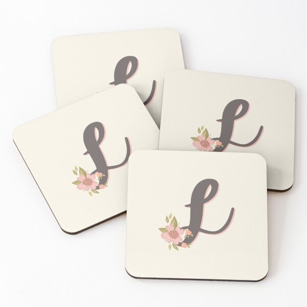 Item preview, Sweet Floral Initial L designed and sold by Willow & Grace Designs.