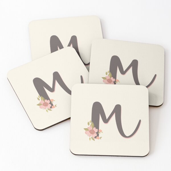 Item preview, Sweet Floral Initial M designed and sold by Willow & Grace Designs.